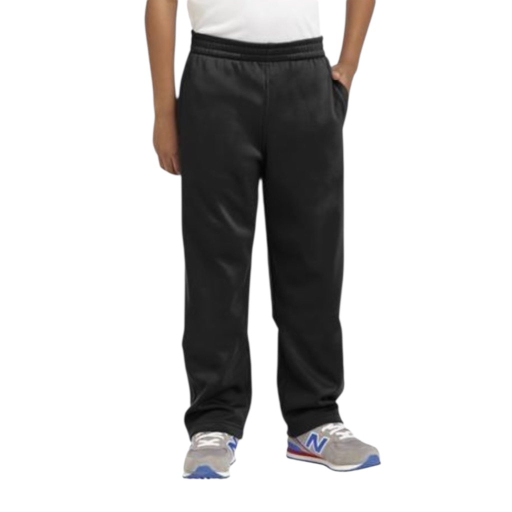 SportTek Youth SportWick Fleece Athletic Pant Black Nwot